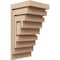 Ekena Millwork 7"W x 7"D x 14"H Wide Landon Rough Cedar Woodgrain TimberThane Corbel, Primed Tan CORUR07X07X14LANRCPR - alternate 1